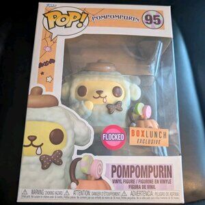 Funko Pop Sanrio Pompompurin (Halloween) #95 Flocked Box Lunch Exclusive NEW